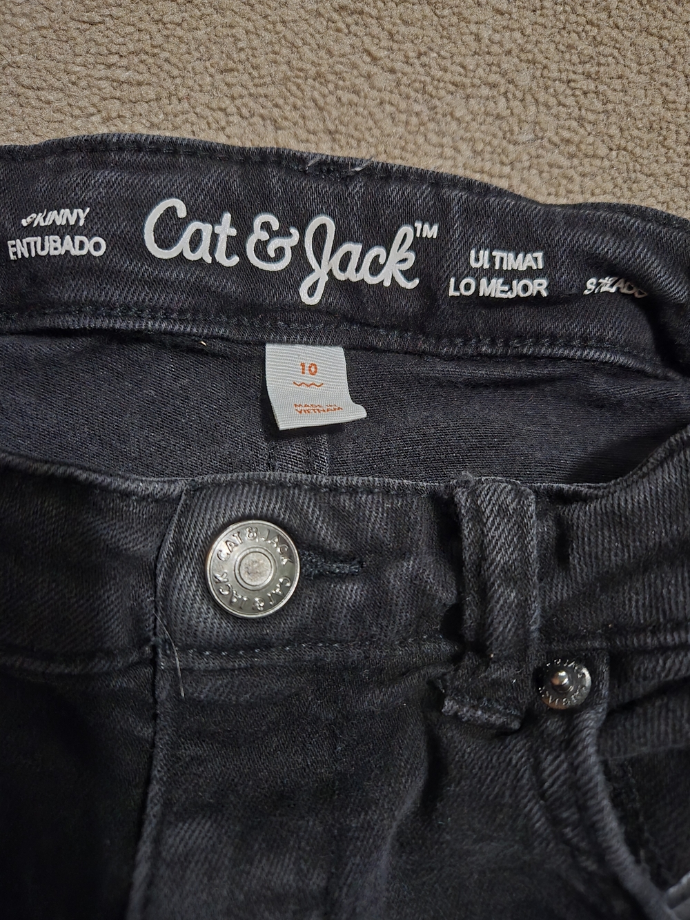 Cat & Jack Black Stretch Skinny Shorts